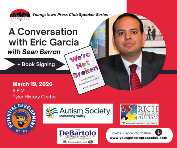 A conversation with Eric Garcia, author of We're Not Broken, and a book signing event on March 19, 2026